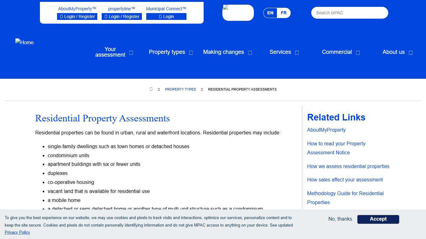 Residential Property Assessments | MPAC