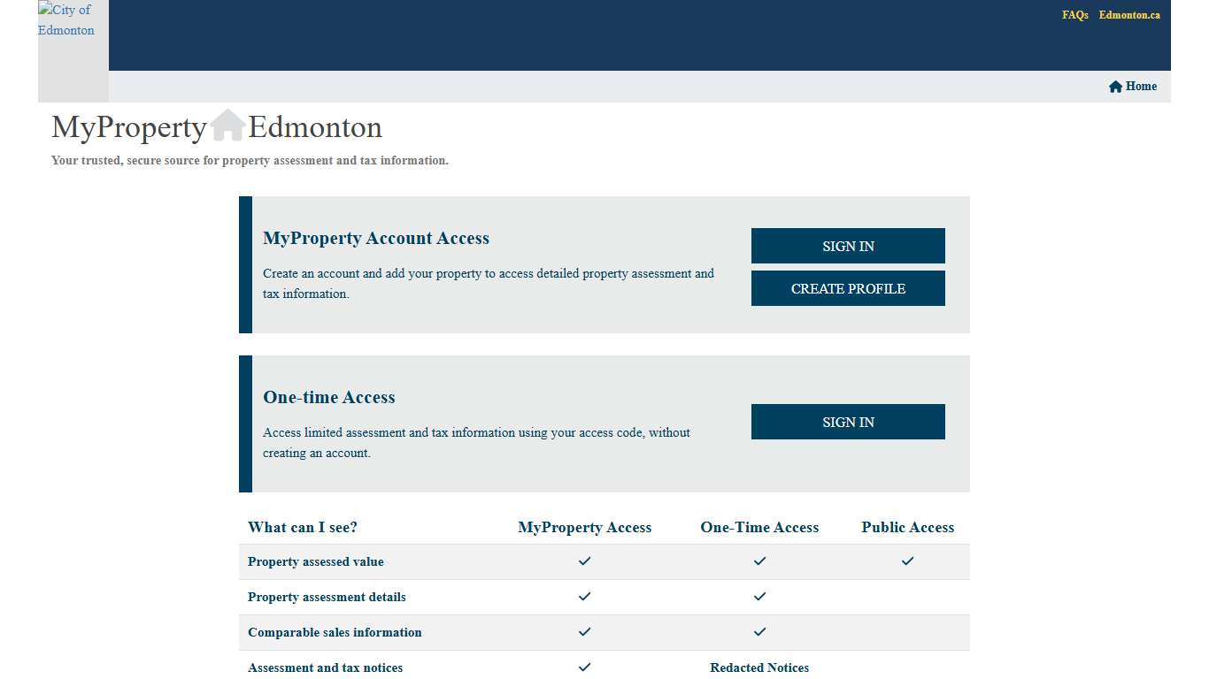 MyProperty :: City of Edmonton
